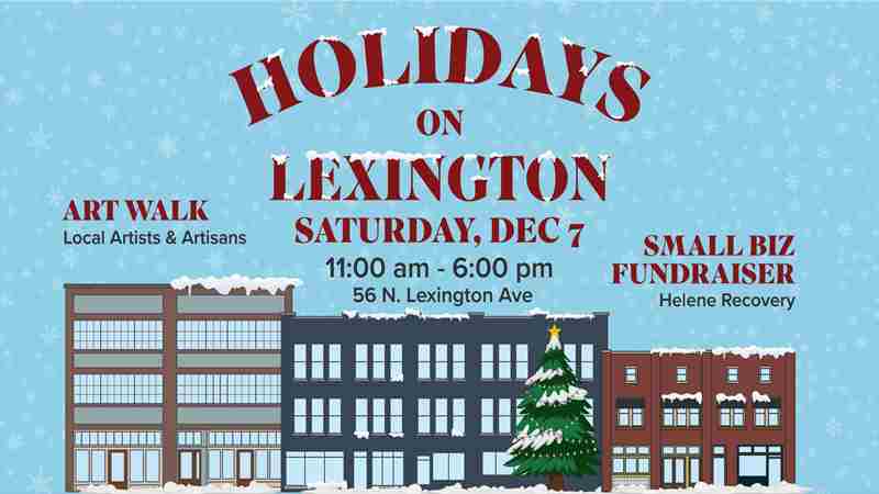 Holidays on Lexington in Asheville on 7 Dec