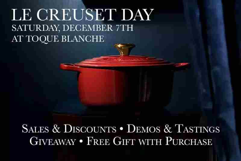 Le Creuset Day at Toque Blanche in Santa Cruz on 7 Dec