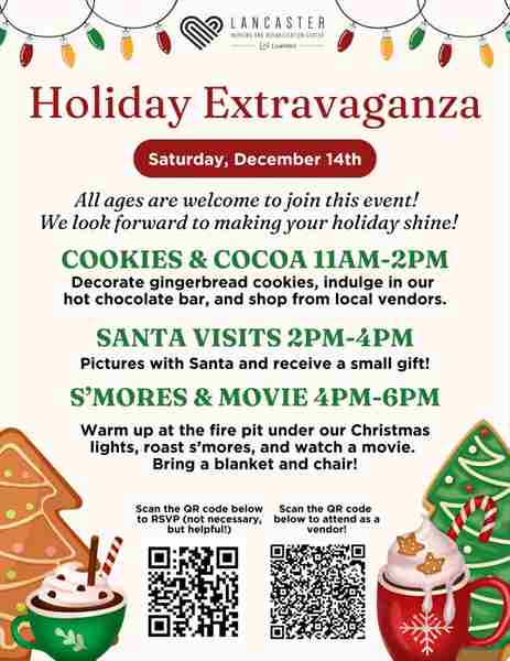 Lancaster Holiday Extravaganza in Lancaster on 14 Dec