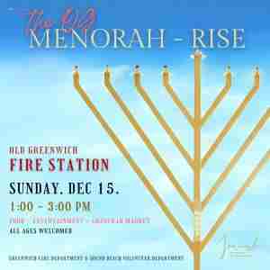 The OG Menorah Rise in Greenwich on 15 Dec