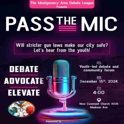 Pass the Mic: Youth Community Debate in Alabama on 15 Dec