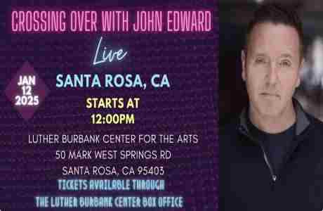 Crossing Over with Psychic Medium John Edward in Santa Rosa on 12 Jan