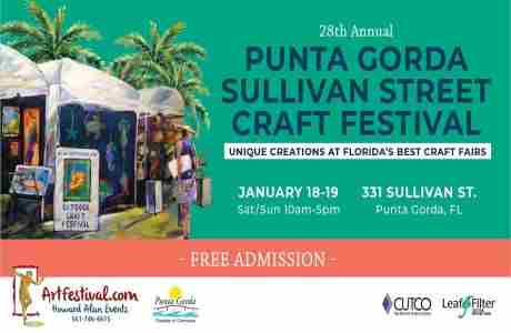 28th Annual Punta Gorda Sullivan Street Craft Festival in Florida on 18 Jan