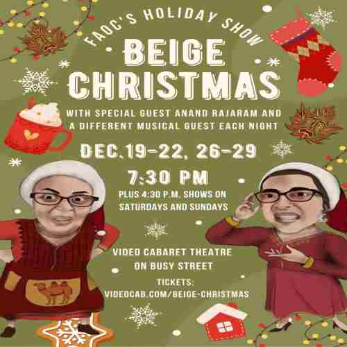 Hilarious comedy and music cabaret - FAOC's Beige Christmas in Toronto on 19 Dec