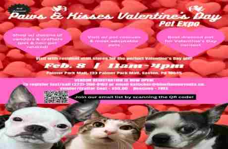 Paws and Kisses Valentine's Day Pet Expo in Easton on 08 February 2025