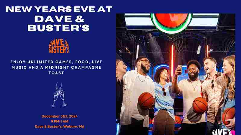 Cosplay New Years Eve at Dave and Busters in Woburn on 31 December 2024