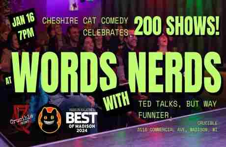 Words with Nerds: 200th SHOW EDITION in Madison on 16 Jan