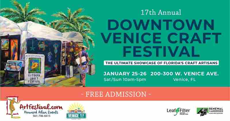 17th Annual Downtown Venice Craft Festival in Venice on 25 Jan