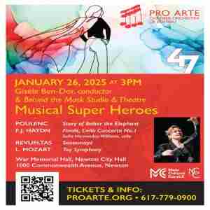 Musical Super Heroes in Newton on 26 Jan