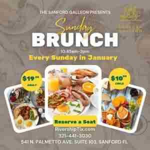 Sunday Brunch in Sanford Galleon On 05 January 2025 in Sanford on 5 Jan