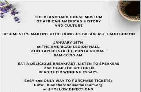 Annual Dr. Martin Luther King, Jr. Breakfast in Punta Gorda on 18 Jan