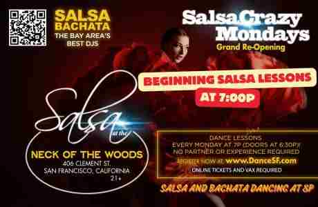 SalsaCrazy Mondays Beginning Salsa Dance Classes and Salsa Bachata Dancing in San Francisco on 3 Feb