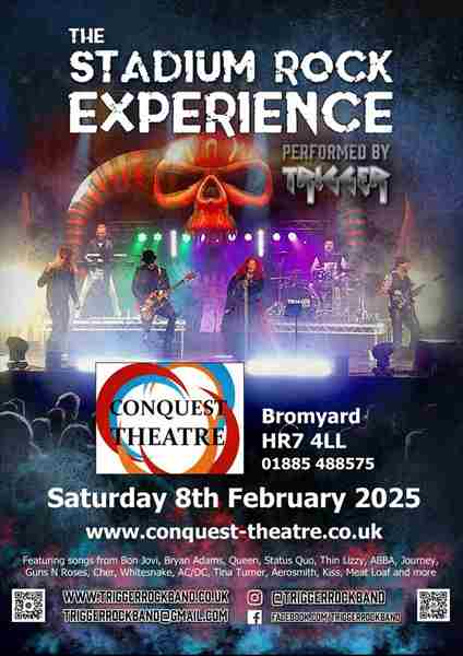 The Stadium Rock Experience in Bromyard on 8 Feb