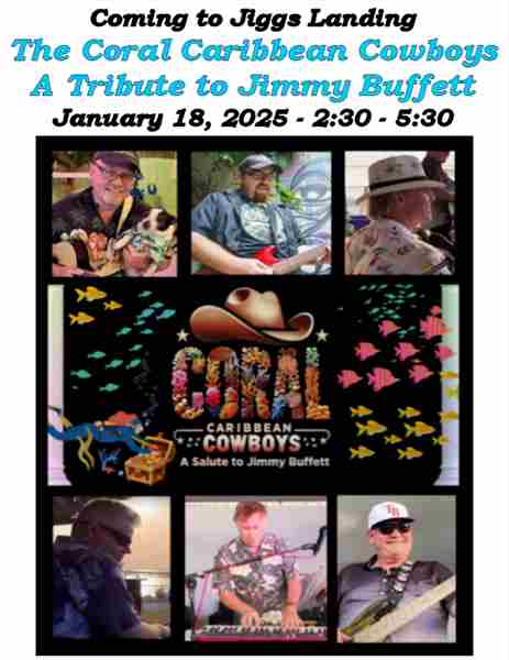 Jimmy Buffett Tribute Concert featuring The Corral Caribbean Cowboys in Bradenton on 18 Jan