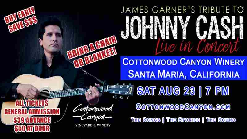 James Garner's Tribute to Johnny Cash in Santa Maria on 23 Aug