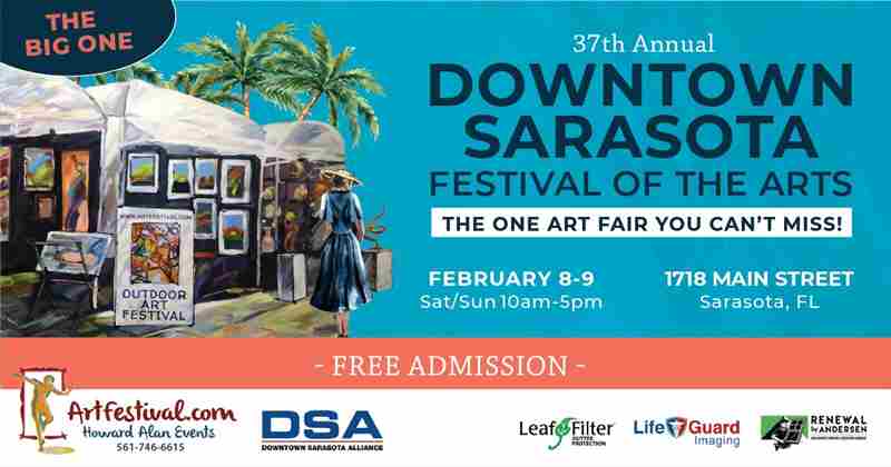 37th Annual Downtown Sarasota Festival of the Arts in Florida on 8 Feb