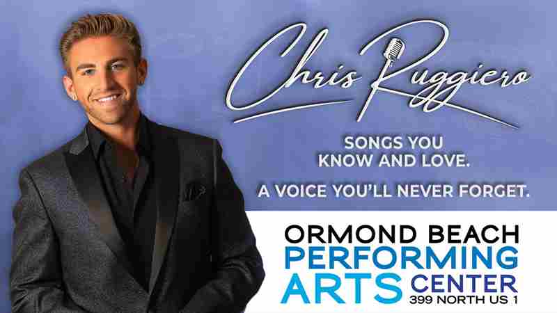 Chris Ruggiero LIVE at the Ormond Beach Performing Arts Center on March 2, 2025 in Ormond Beach on 2 Mar