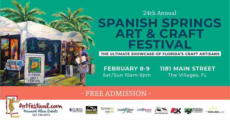 24th Annual Spanish Springs Art and Craft Festival in The Villages on 8 Feb