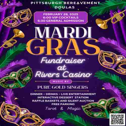 Mardi Gras Fundraiser for Pregnancy and Infant Loss Support in Pittsburgh on 28 Feb