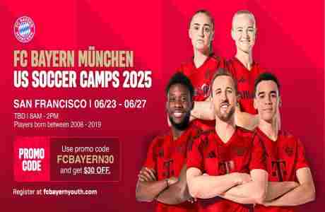 Official FC Bayern Munich Soccer camp in San Francisco in California on 23 Jun