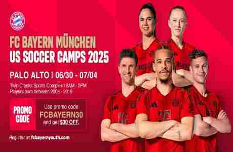 Official FC Bayern Munich Soccer camp in Palo Alto in Sunnyvale on 30 Jun