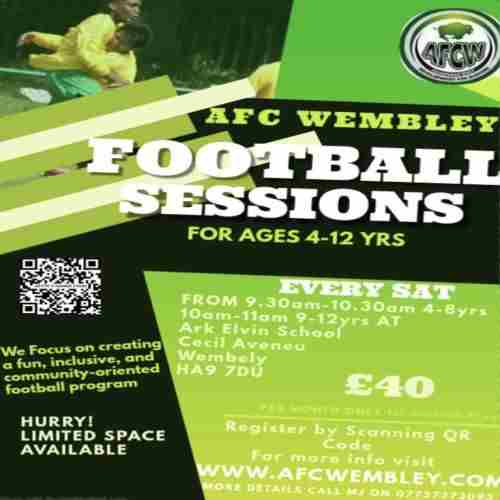 AFC Wembley Football Session in Wembley on 18 Jan