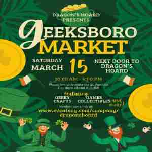 Geeksboro Market - Shamrocks and Shenanigans: A Lucky Market Adventure in Greensboro on 15 Mar