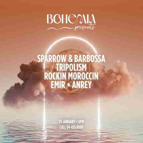 Bohemia presents: Sparrow and Barbossa, Tripolism, Rockin Moroccin, Emir, Anrey in Dubai on 25 Jan