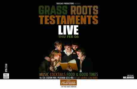 Grass Roots with Testaments (Live) and Mr.Boogie/Soulsa (DJ Set) - Free Entry in London on 6 Feb