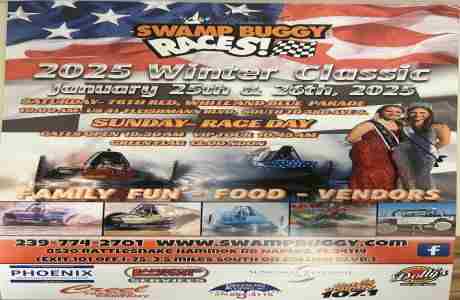 2025 Winter Classic Swamp Buggy Races in Naples on 26 Jan