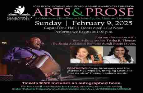 Arts and Prose Celebration of Excellence in Scholarship, Art, Music and Literature in Tysons on 9 Feb