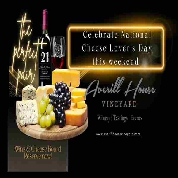 Love at First Bite: Celebrate National Cheese Day with Wine Pairing and Cheese Board. Brookline, NH in Brookline on 24 Jan