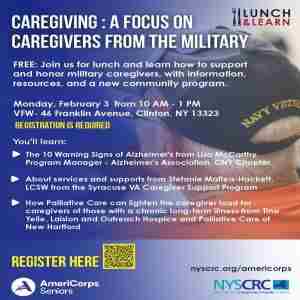 Caregiving: A focus on Caregivers from the Military in New York on 3 Feb