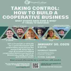 How to Build a Cooperative Business (in person and on zoom) in Flagstaff on 30 Jan