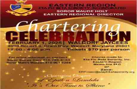 Eta Phi Beta Sorority, Incorporated Chartering Luncheon Ceremony - Epsilon Lambda Chapter in Waldorf on 1 Feb