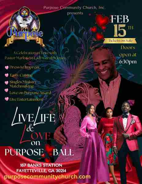 Live Life and Love on Purpose Ball in Fayetteville on 15 Feb