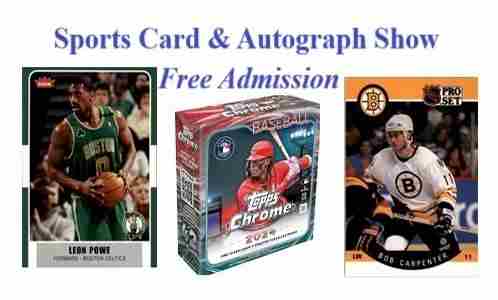 Free Admission Sports Card and Autograph Show in Marlborough on 1 Feb