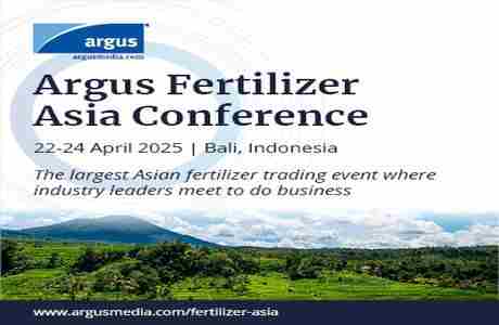 Argus Fertilizer Asia Conference in Nusa Dua on 22 Apr