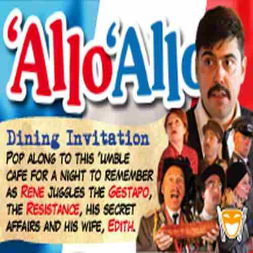 Allo Allo Dinner Show 14/03/2024 in Milton Keynes on 14 Mar