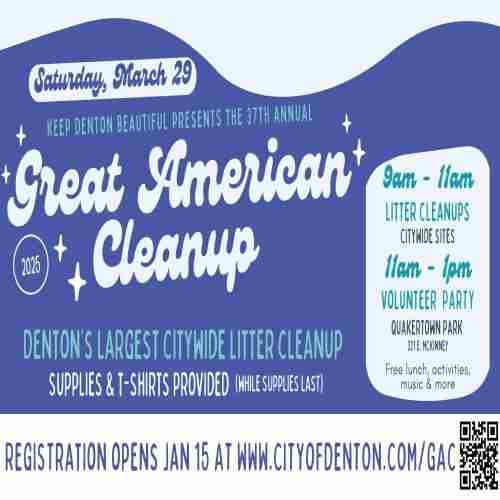 Great American Cleanup in Denton on 29 Mar