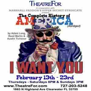 The Complete History of America (abridged) in Clearwater on 13 Feb