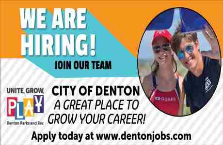 Parks and Recreation Hiring Fair in Denton on 15 Mar