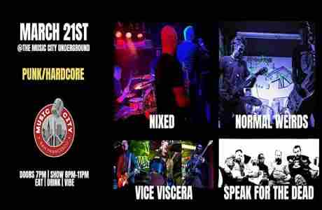 NIXED, Normal Weirds, Vice Vescara, Speak for the Dead @ Music City SF in San Francisco on 21 Mar