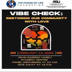 Lane Harper, Power of Life Foundation - Vibe Check: Restoring Our Community With Love in Montgomery on 14 Feb