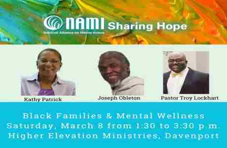 Sharing Hope: Black Families and Mental Wellness in Davenport on 8 Mar