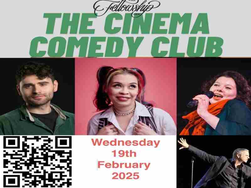 Cinema Comedy @ The Fellowship Inn, Bellingham SE6 3BT Ria Lina : Work in Progress & special guests in London on 19 Feb