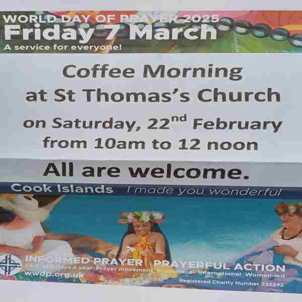 Coffee Morning in Salisbury on 22 Feb