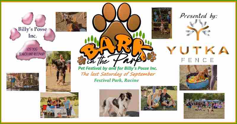 Bark in the Park, presented by Yutka Fence in Racine on 27 Sep