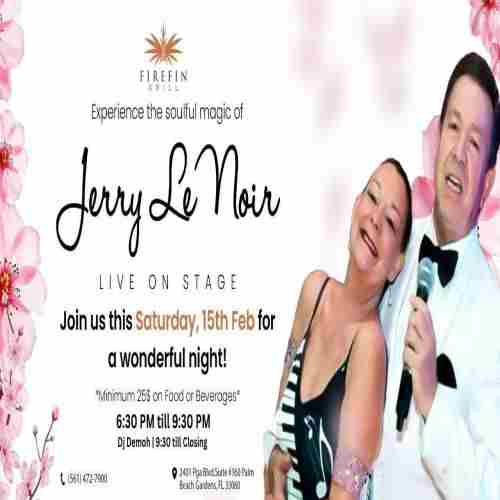 A beautiful and soulful Saturday evening with Jerry Le Noir in Palm Beach Gardens on 15 Feb