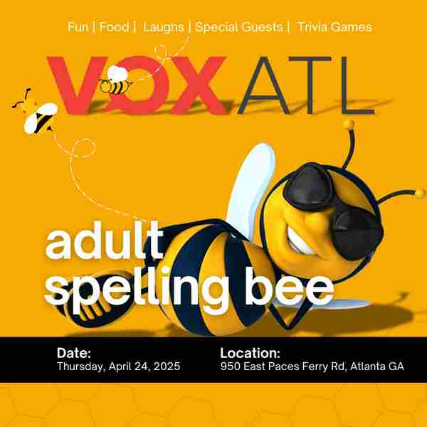 VOX ATL's Adult Spelling Bee Nonprofit Fundraiser in Georgia on 24 Apr